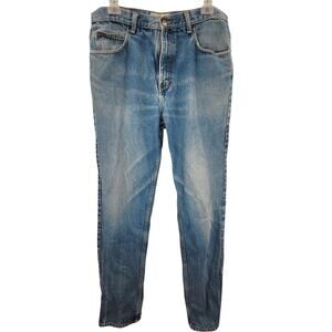 L.L. Bean Classic Fit Blue Denim Jeans Retro Straight‎ Leg Style
